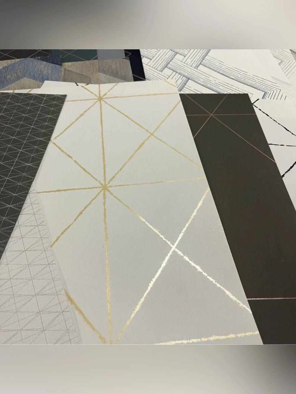 30 Sheets Multicolor Assorted Geometric Patterned wallpaper DIY Sample Sheets